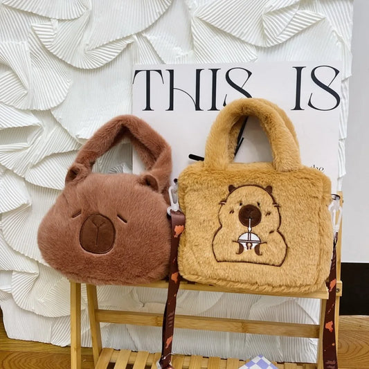 Bolso de Felpa Capybara - ¡Dale un toque adorable a tu estilo!