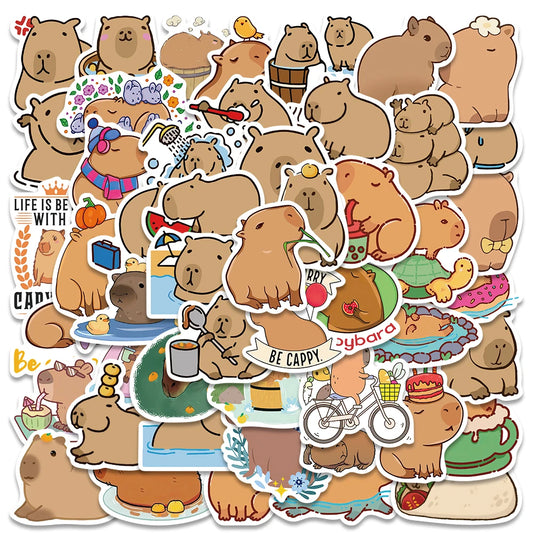 50 Stickers Capybara